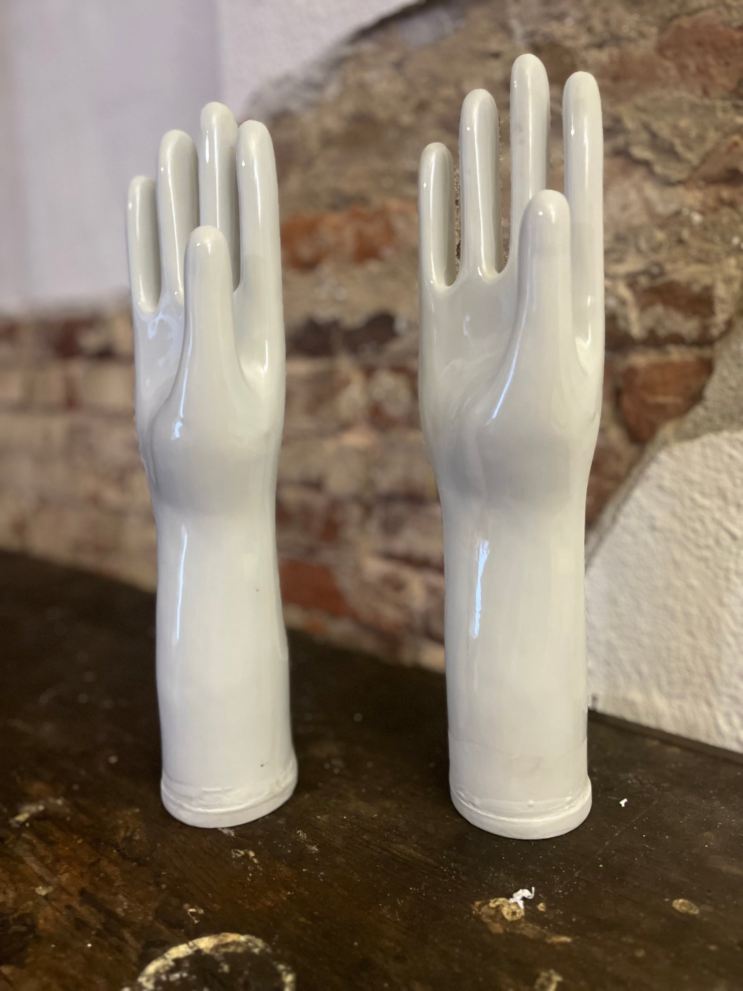 Vintage 1950s Porcelain Glove Molds