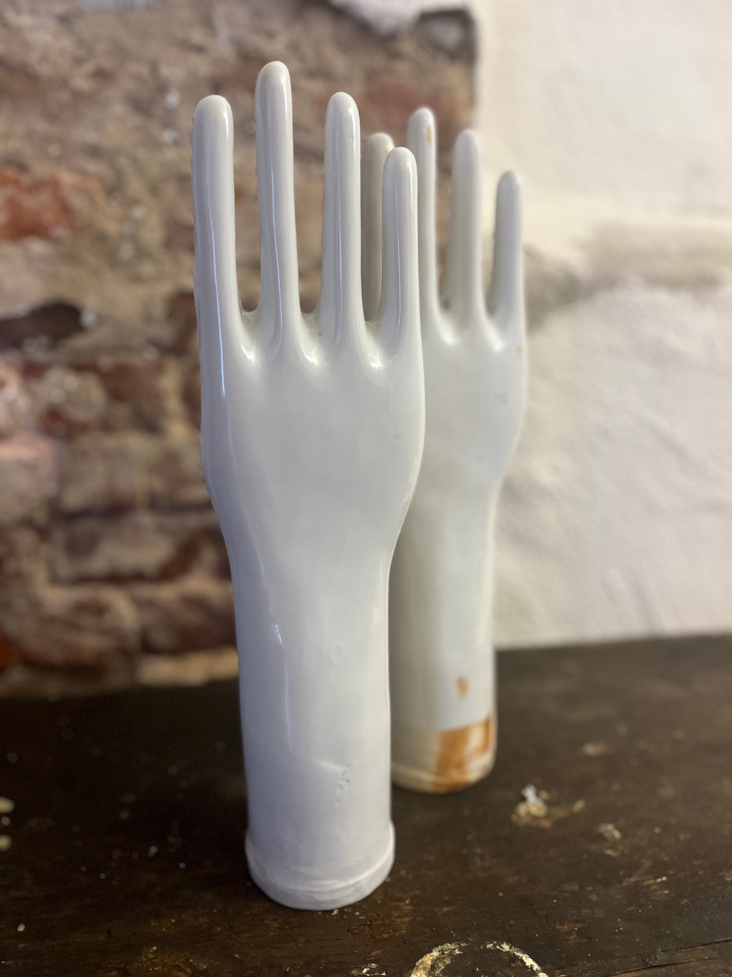 Vintage 1950s Porcelain Glove Molds