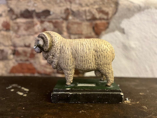 Antique 1920s Eastern European Plaster School Model of a Ram