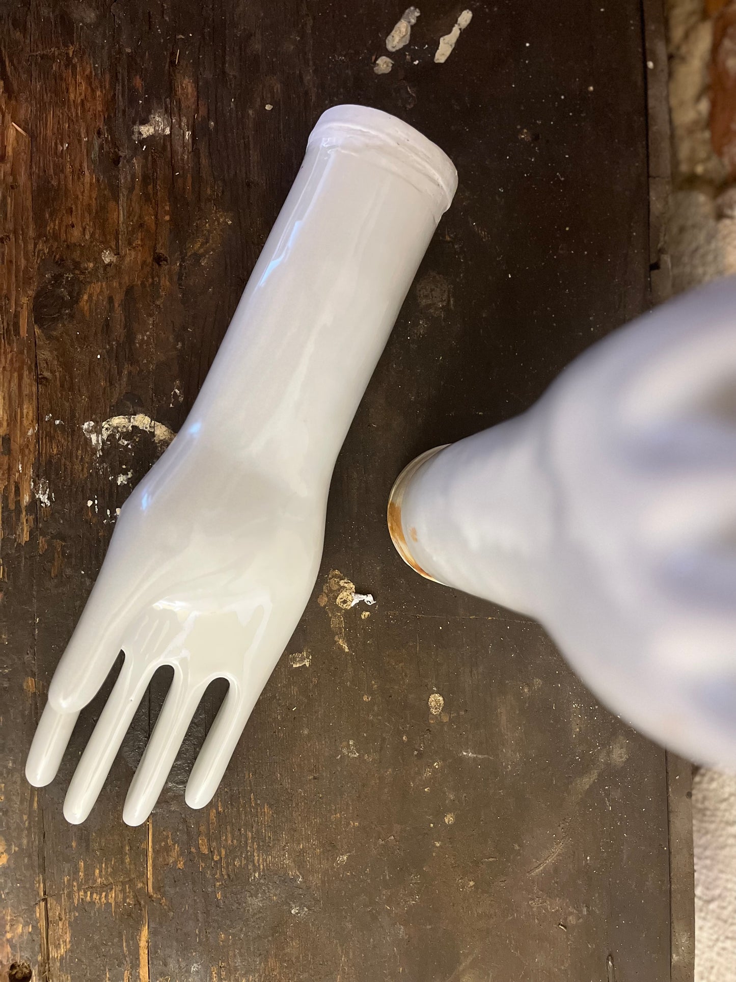 Vintage 1950s Porcelain Glove Molds