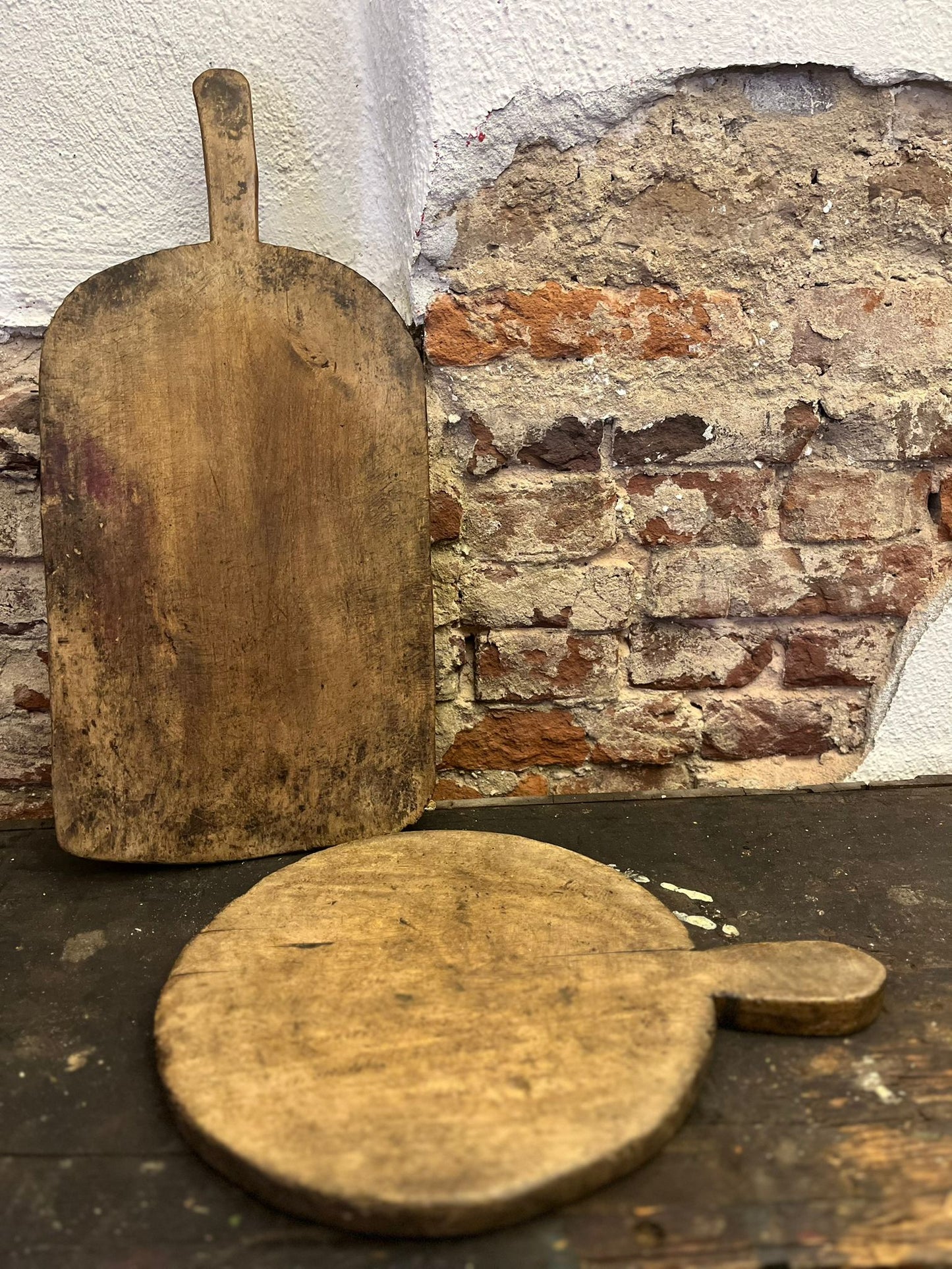 Antique European Wooden bread Boards