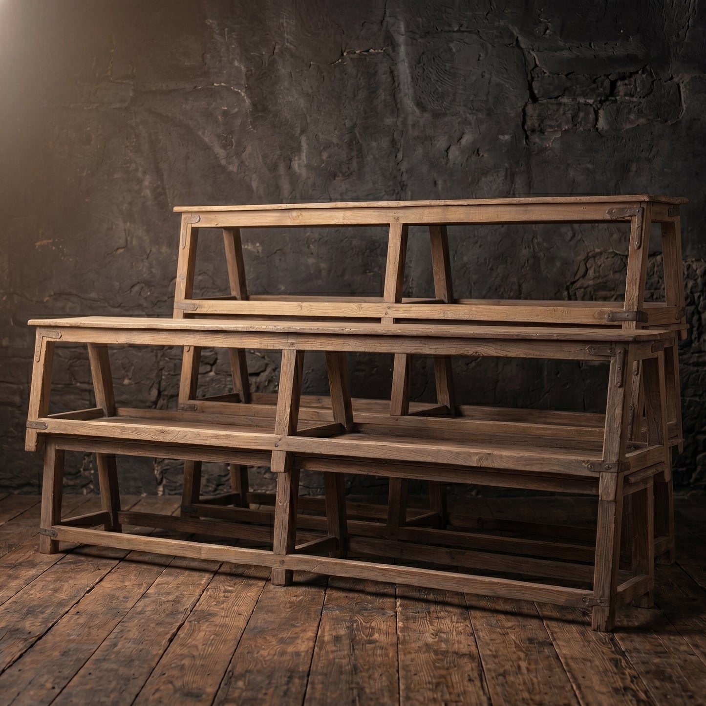 Vintage Wooden Benches – 180cm (Bulk Available)